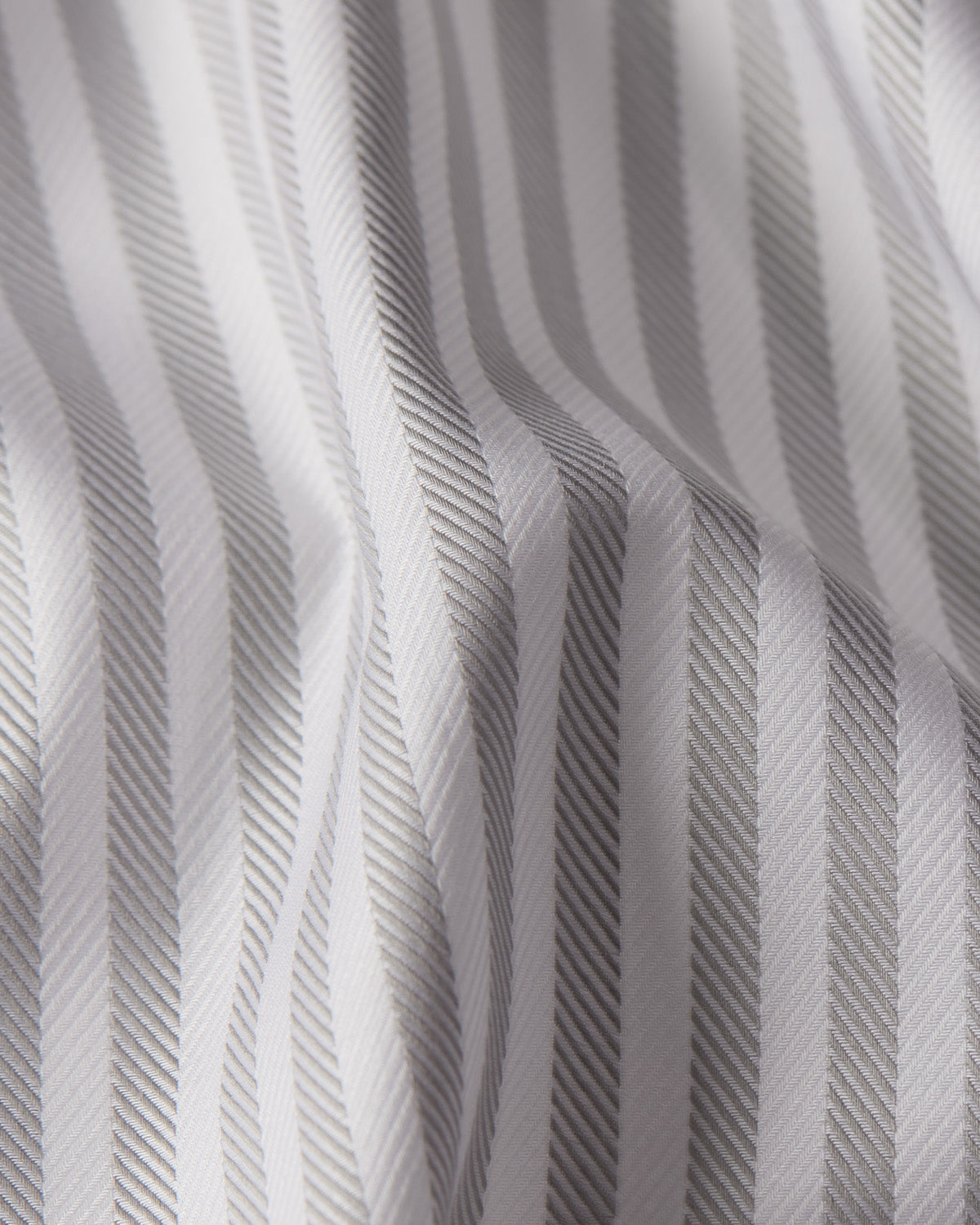 Barrow Herringbone Striped Shirt - Grey