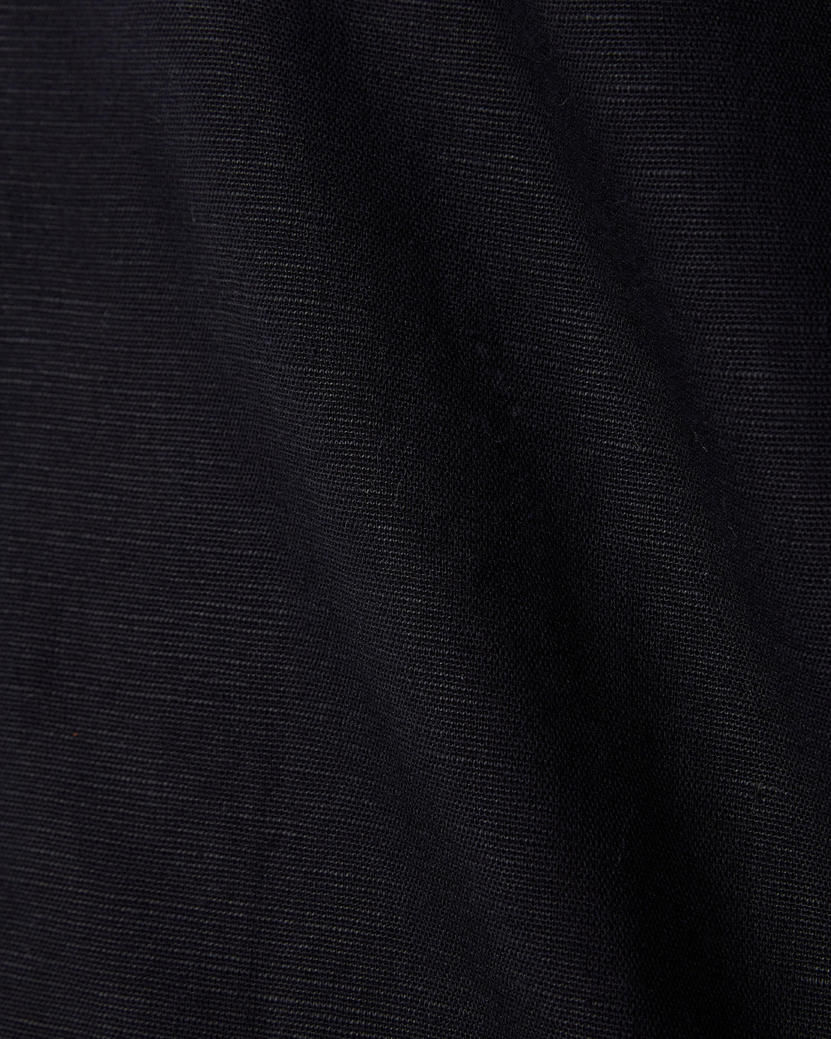 Cotton Linen Shirt - Black