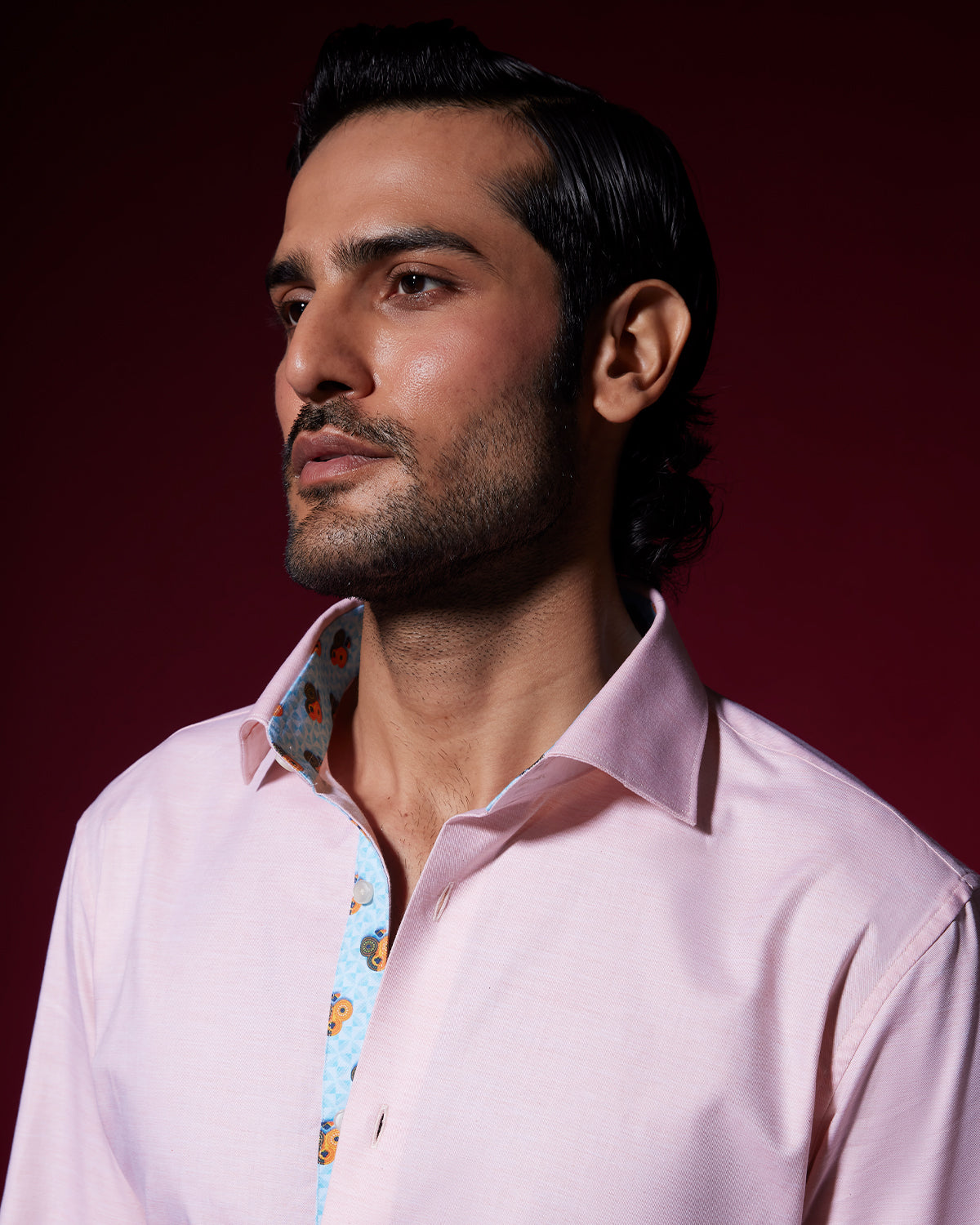 Veritas Slubby Twill Shirt - Peach