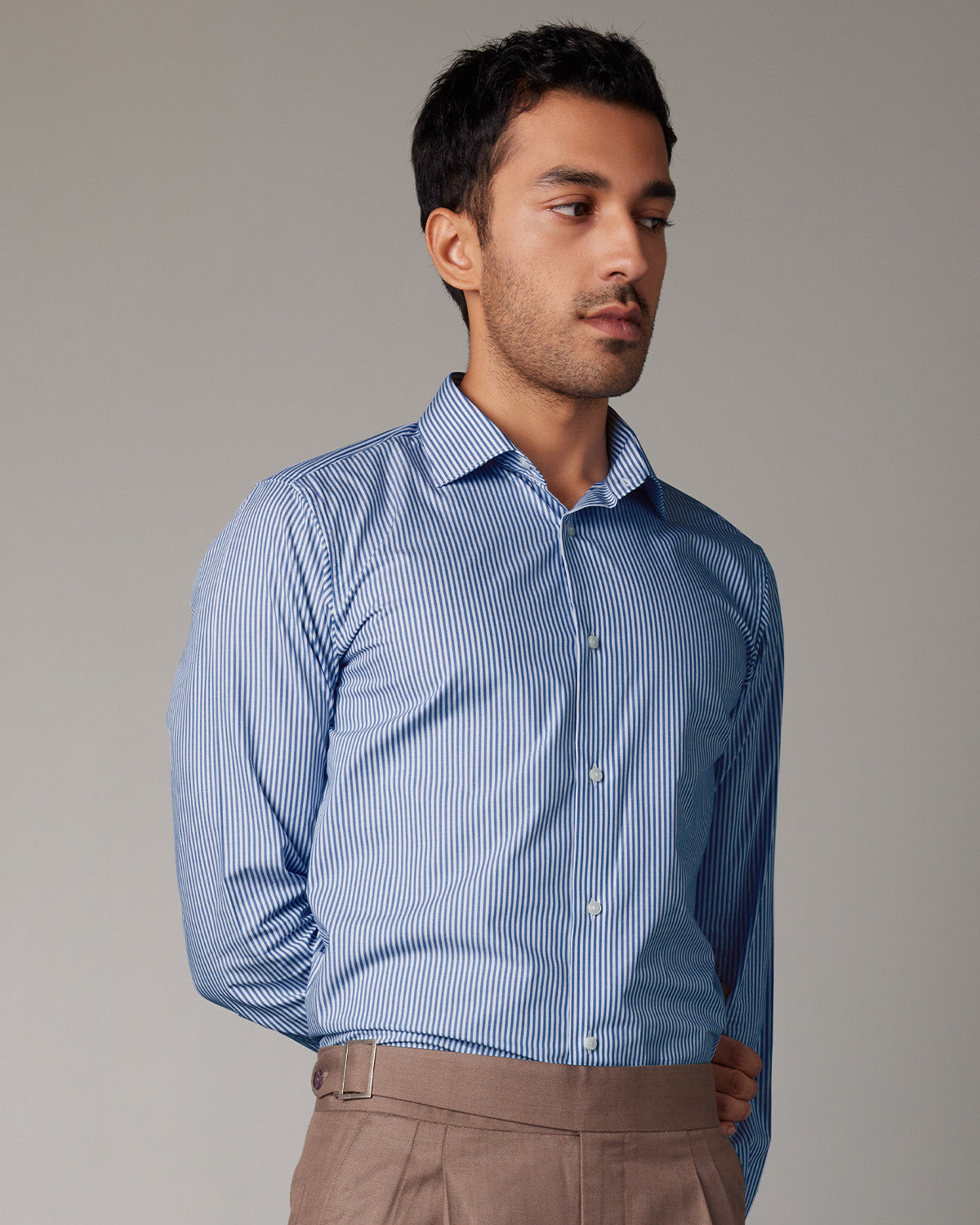 Bengal Striped Shirt - Dark Blue