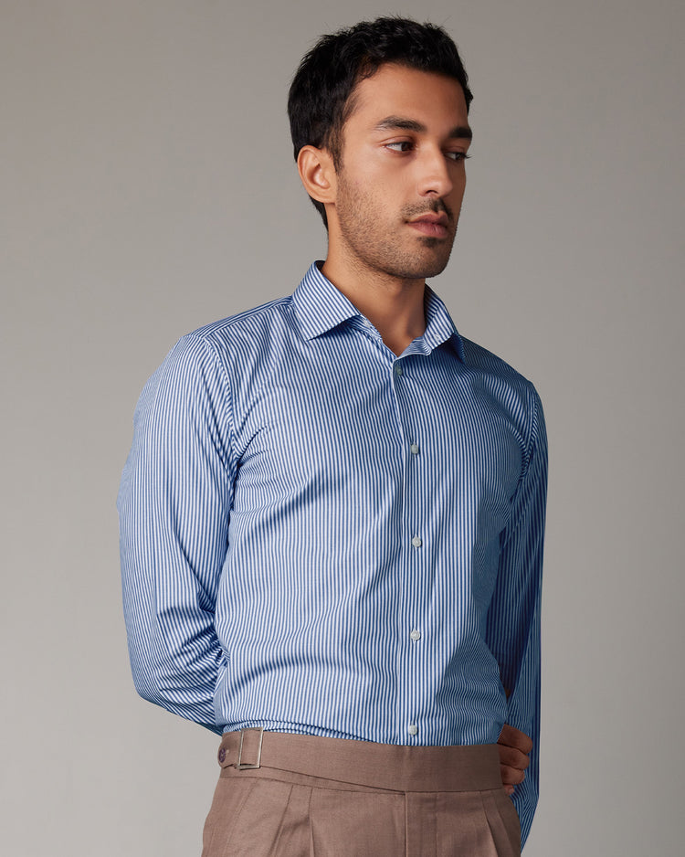 Bengal Striped Shirt - Dark Blue