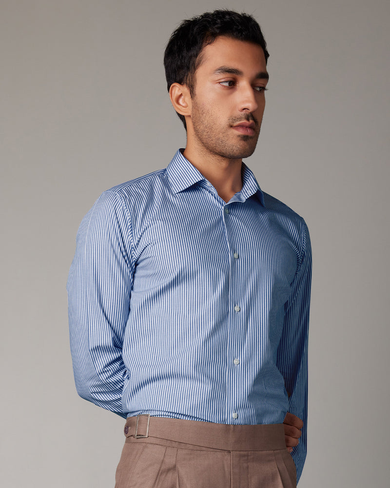 Bengal Striped Shirt - Dark Blue
