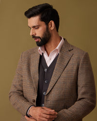 Bracken Houndstooth Tweed Jacket - Error.