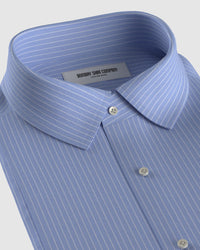 Bexford Twill Striped Shirt - Blue & White