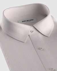 Westbourne Twill Pinstriped Shirt - Beige