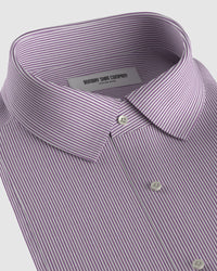 Poplin Striped Shirt - Purple