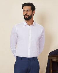 White Stretch Cotton Shirt