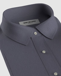 Luthai Stretch Cotton Knit Shirt - Grey