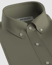 Washed Oxford Shirt - Light Olive