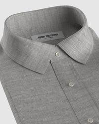 100% Linen Shirt - Light Grey