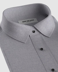 Brushed Twill Shirt - Light Grey