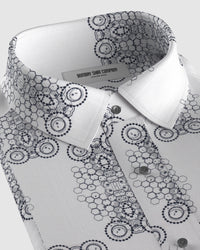 Abstract Printed Shirt - Black & White