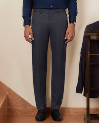 Infinia Houndstooth Stretch Dress Pants - Grey