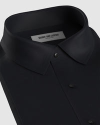 Luthai Cotton Lyocell Twill Shirt - Black