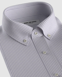 Clarion Gingham Checked Shirt - Purple
