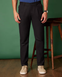 Breezescape Cotton Linen Pants - Black