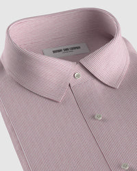 Lyra Twill Striped Shirt - Pink