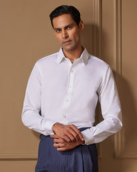 Soktas White Soft Twill Shirt