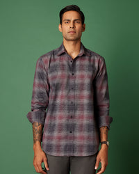 Maroon Grindle Checked Shirt