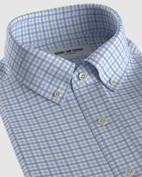 Harrowden Twill Checked Shirt - Blue & White