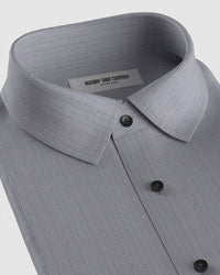 Redcliffe Dobby Striped Shirt - Grey