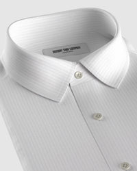 Soktas Striped Dobby Shirt - White