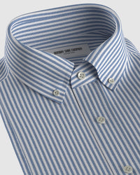 Oxford Striped Shirt - Dark Blue