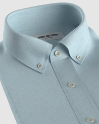 Soft Washed Linen Shirt - Light Blue