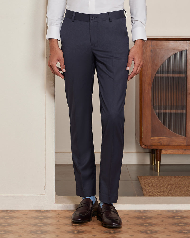 Elaris Dobby Dress Pants - Navy – Bombay Shirt Company