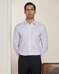 White & Black Striped Shirt