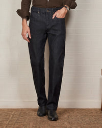 Japanese Deep Indigo Selvedge Rigid Jeans - Dark blue