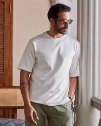 Luxe Oversized T-shirt -  Ecru