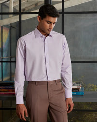 Lavender Cotton Poplin Shirt