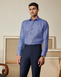 Navy & Purple Houndstooth Shirt