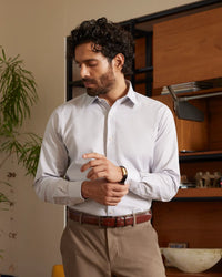 Giza Cotton Grey Dobby Shirt