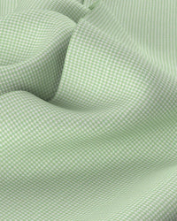Giza Cotton Dobby Houndstooth Shirt - Green