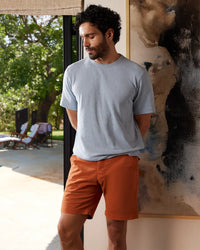 Slub Relaxed T-Shirt- Ice Blue