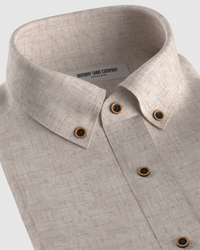 Soft Washed Linen Shirt - Light Ecru