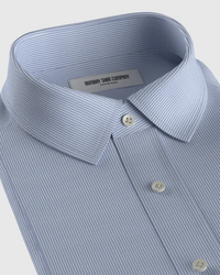 Japanese Stretch Knit Shirt - Mid Blue
