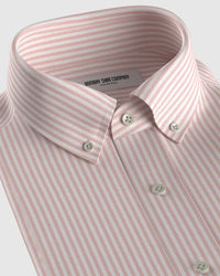 Oxford Striped Shirt - Salmon Pink