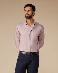 Mauve Linen Lyocell Shirt