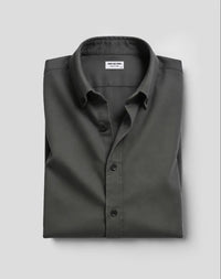 Olive Washed Dobby Denim Shirt