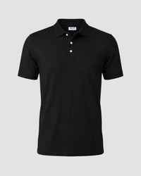 Signature Classic Button Polo T-Shirt - Black