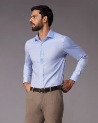 Soktas Blue Dobby Shirt