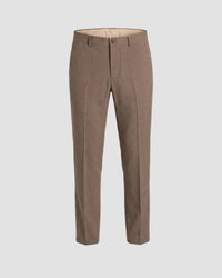 Novaire Self-Structured Stretch Dress Pants - Khaki