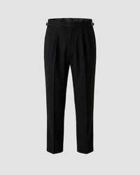 Trevano 4-Way Stretch Relaxed Neapolitan Dress Pants – Black
