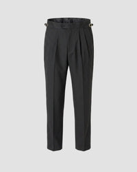 Trevano 4-Way Stretch Relaxed Neapolitan Dress Pants – Grey