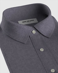 Soft Washed Linen Shirt - Dark Grey