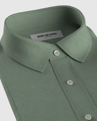 Soft Washed Linen Shirt - Green