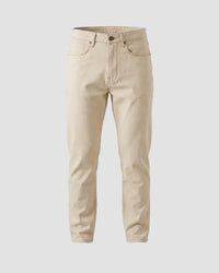 Canvas Ecru Mid-Rise Stretch Jeans